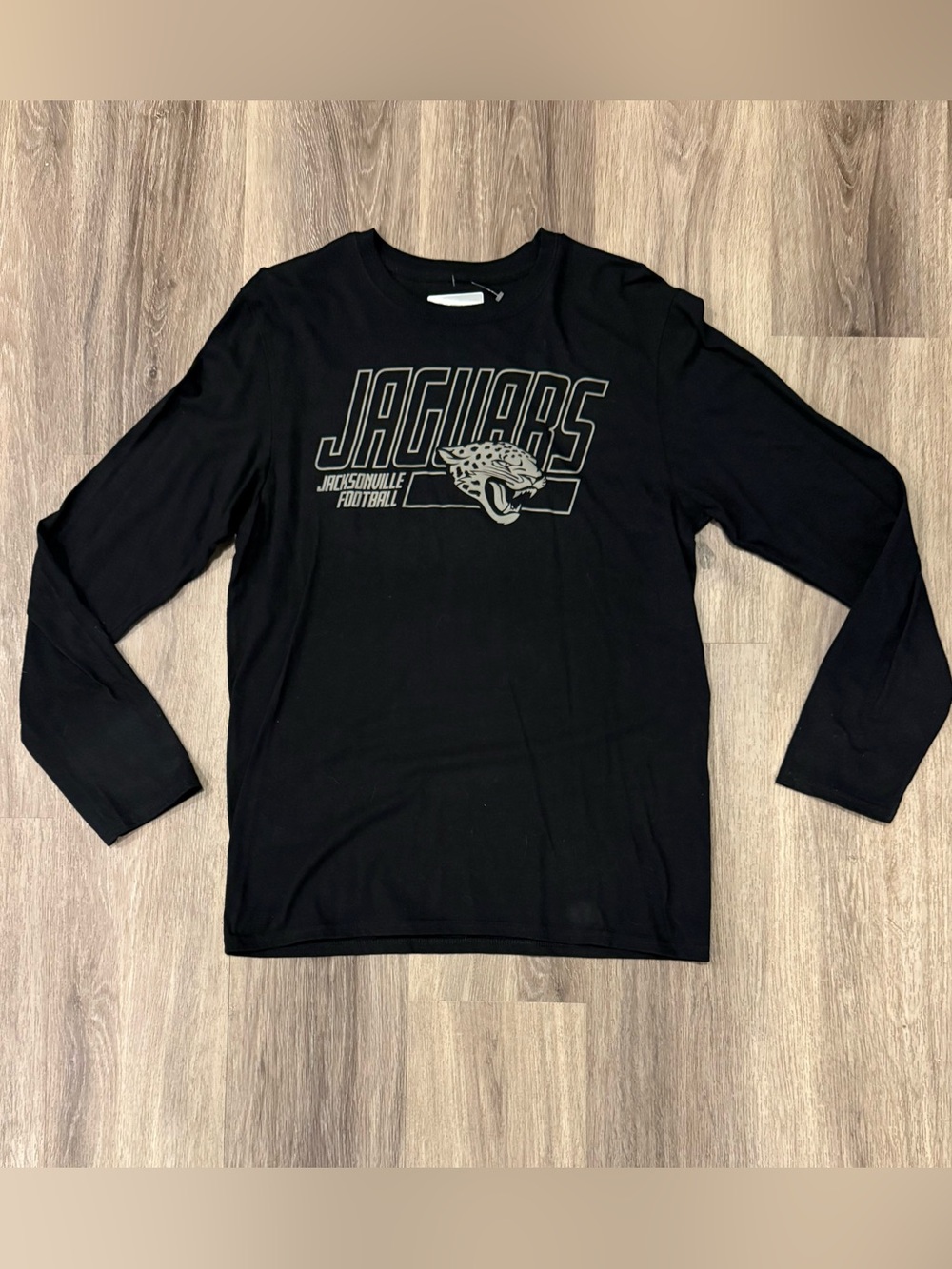 NFL Jacksonville Jaguars Long Sleeve Graphic Tee - Black